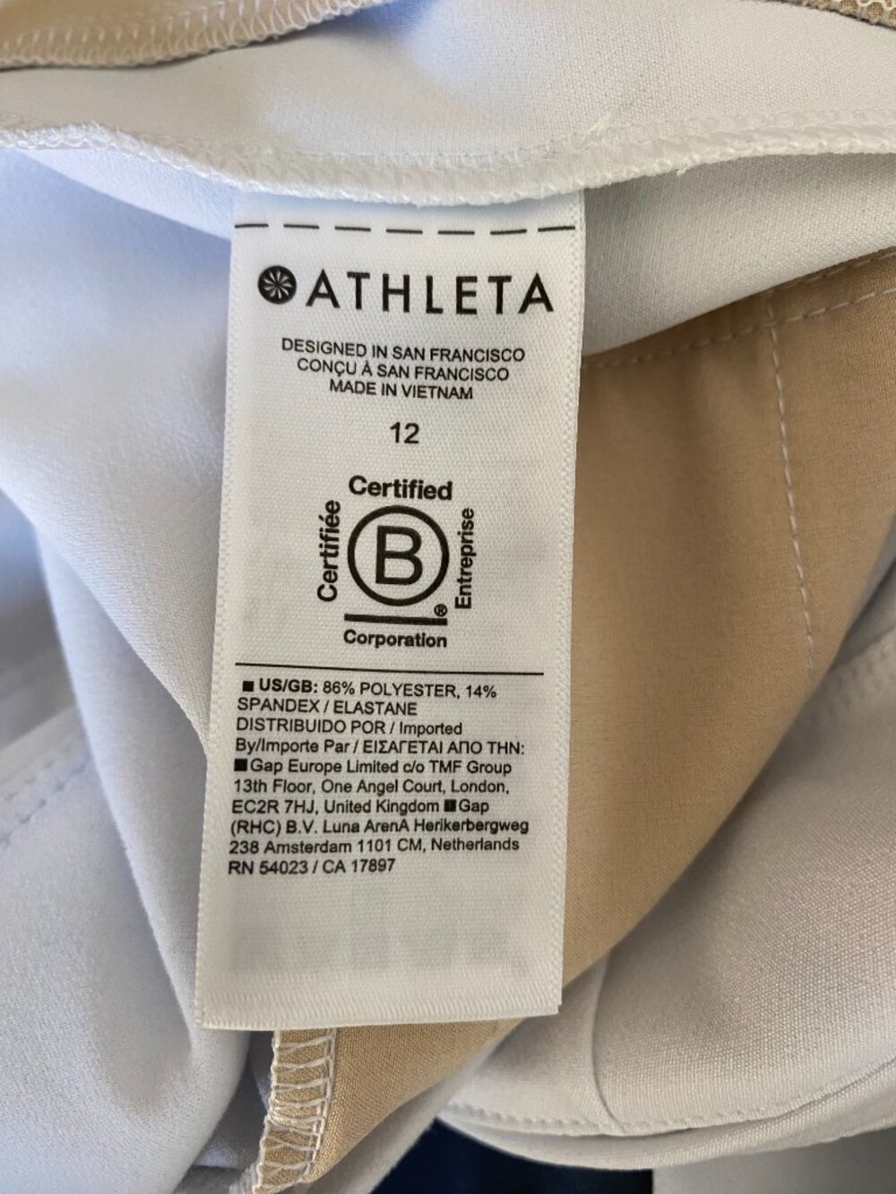 Athleta Endless High Rise Pant in White 12 - Picture 9 of 12